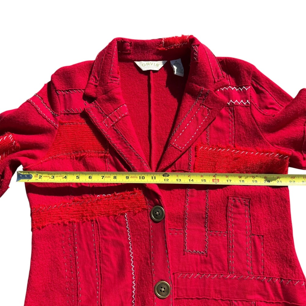 Orvis Wool Patchwork Blazer Jacket‎ Unique Design… - image 6